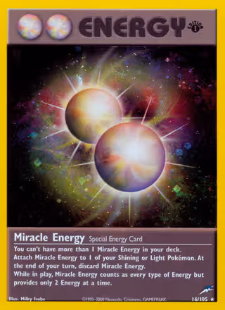 Miracle Energy 16/105 Pokemon card