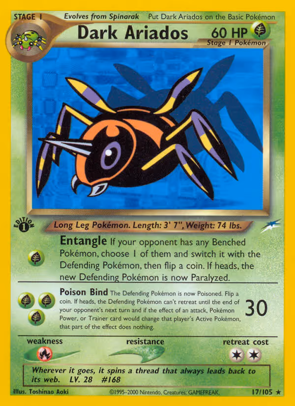 Dark Ariados 17/105 Pokemon card