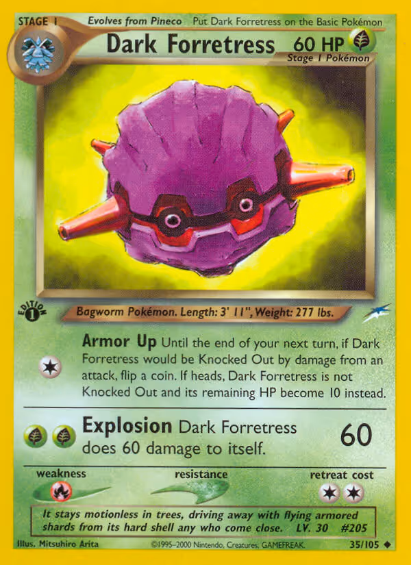 Dark Forretress 35/105 Pokemon card