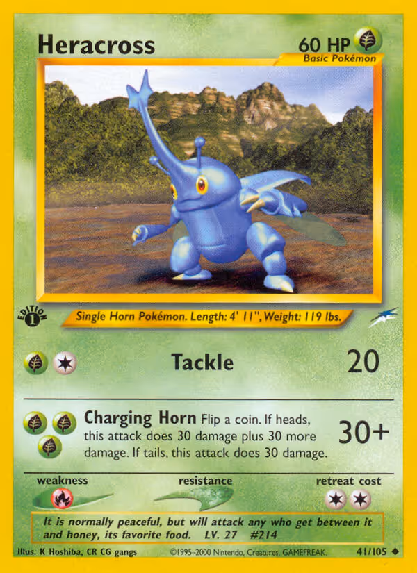 Heracross 41/105 Pokemon card