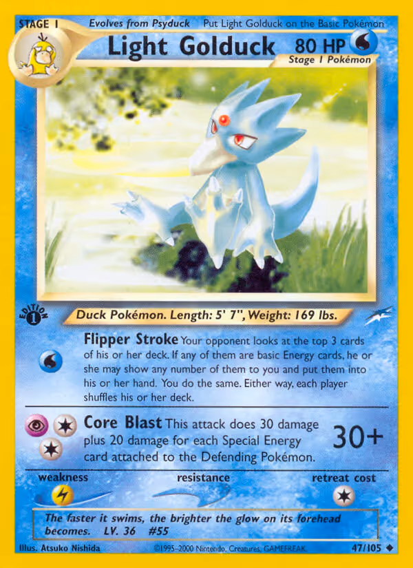 Light Golduck 47/105 Pokemon card