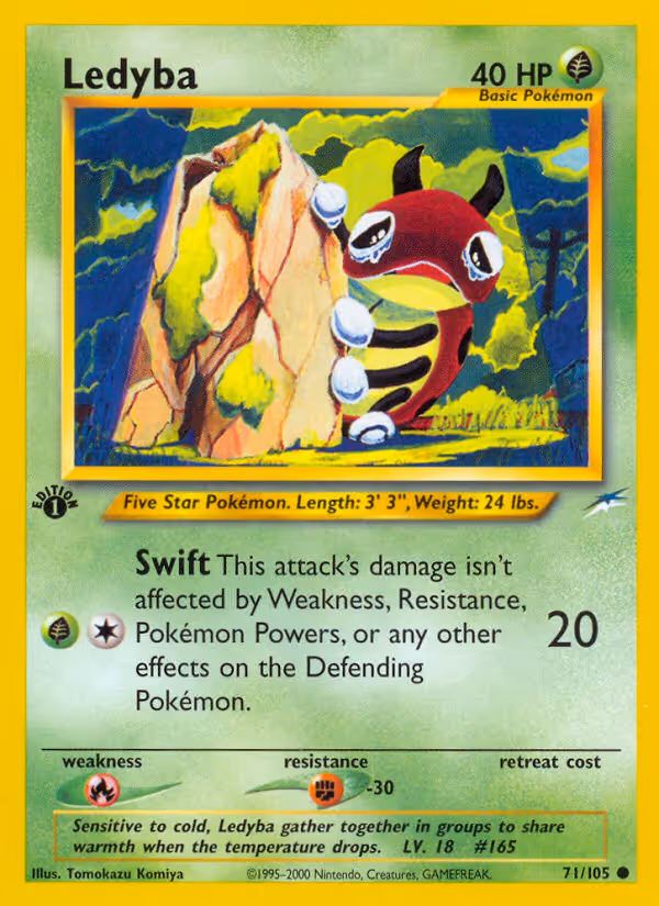 Ledyba 71/105 Pokemon card