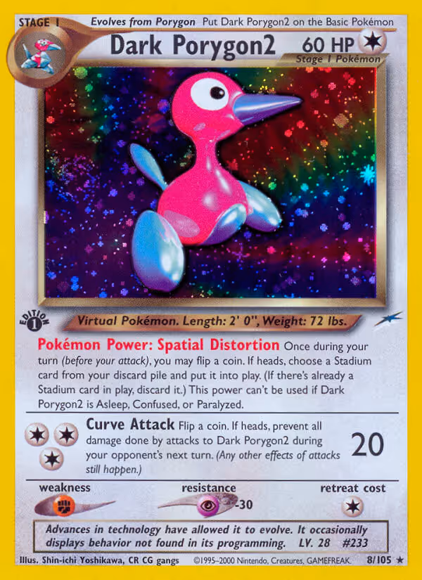 Dark Porygon2 8/105 Pokemon card