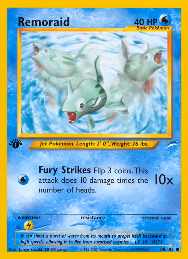 Remoraid 80/105 Pokemon card