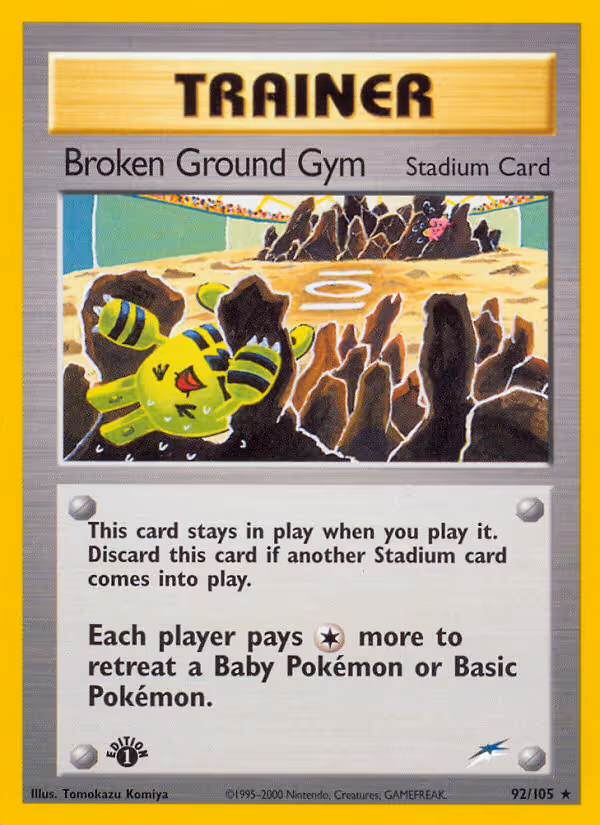 Broken Ground Gym 92/105 Pokemon card