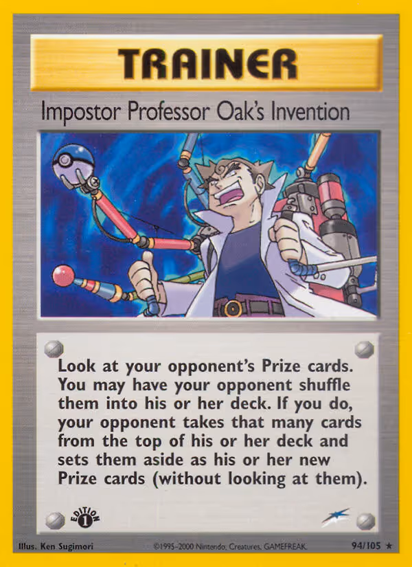 Impostor Professor Oak's Invention 94/105 Pokemon card