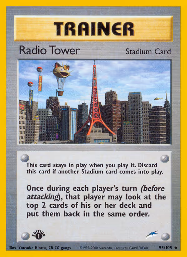 Radio Tower 95/105 Pokemon card
