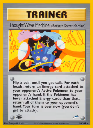 Thought Wave Machine (Rocket's Secret Machine) 96/105 Pokemon card