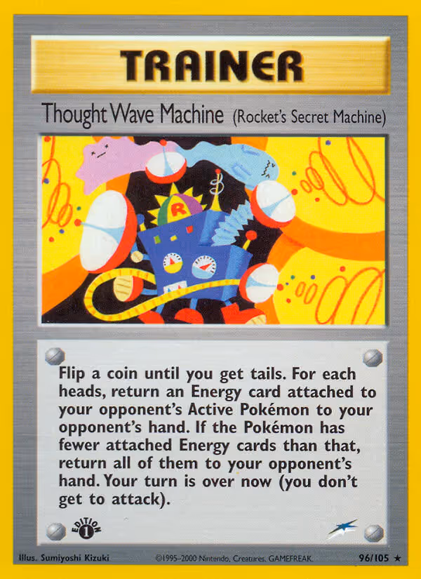 Thought Wave Machine (Rocket's Secret Machine) 96/105 Pokemon card