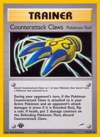 Counterattack Claws 97/105 Pokemon card