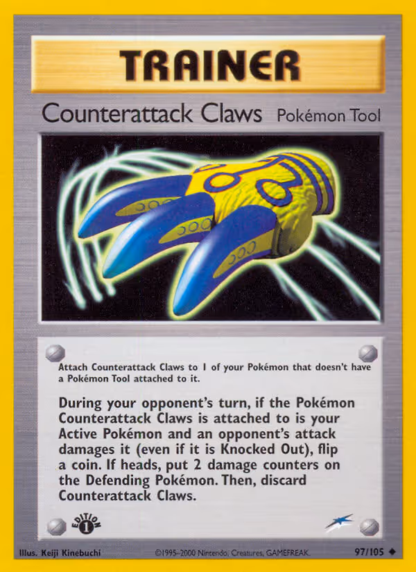 Counterattack Claws 97/105 Pokemon card