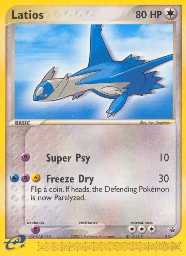 Latios 15/40 Pokemon card