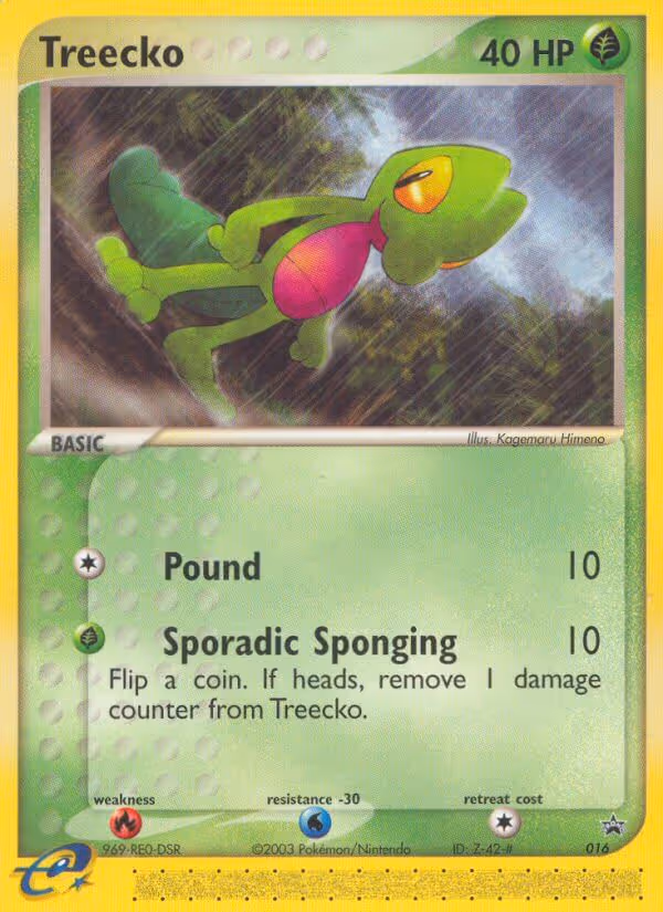 Treecko 16/40 Pokemon card