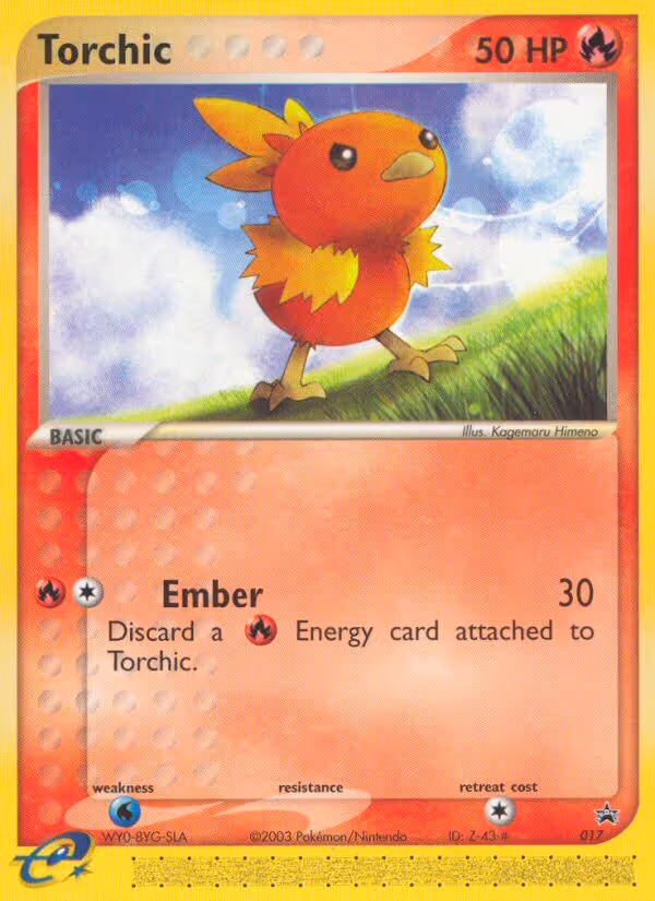Torchic 17/40 Pokemon card