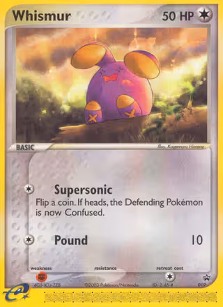 Whismur 19/40 Pokemon card