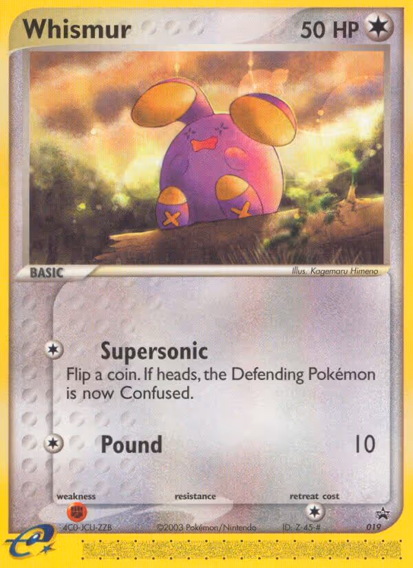 Whismur 19/40 Pokemon card