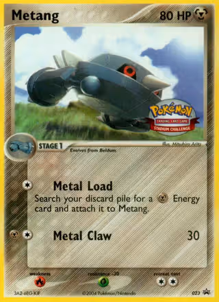 Metang 23/40 Pokemon card