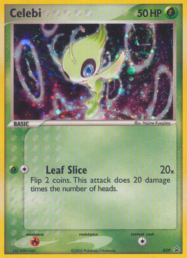 Celebi 29/40 Pokemon card