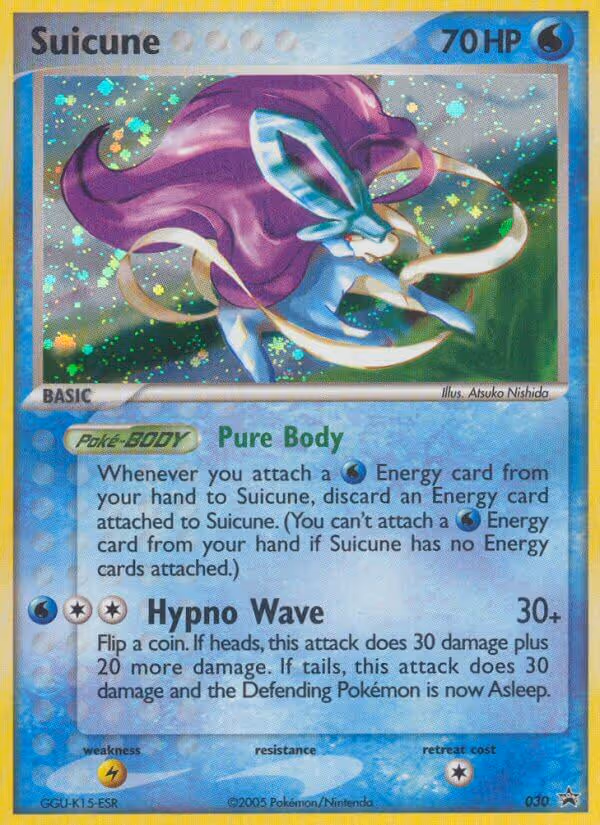 Suicune 30/40 Pokemon card