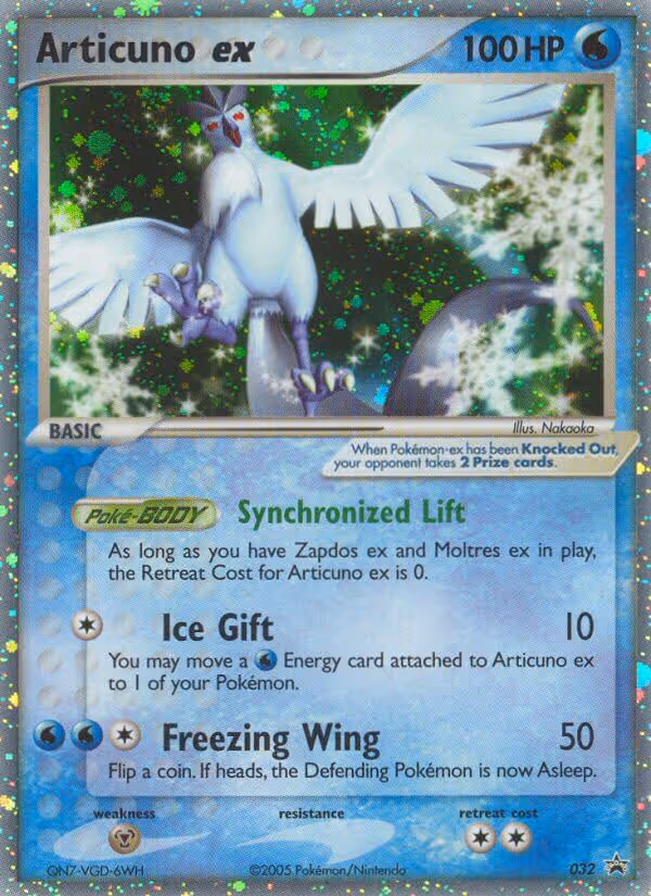 Articuno ex 32/40 Pokemon card