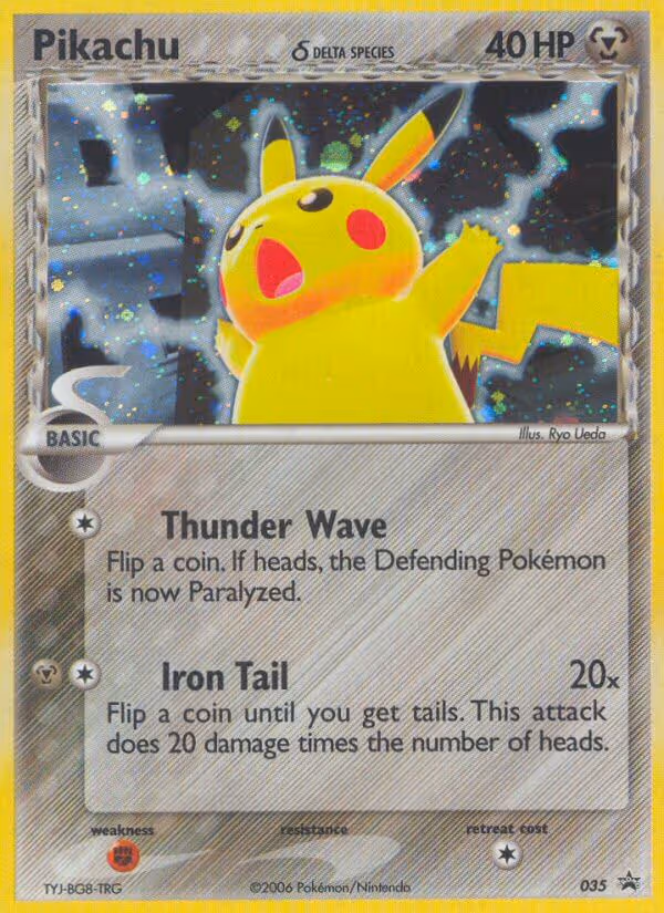 Pikachu δ 35/40 Pokemon card