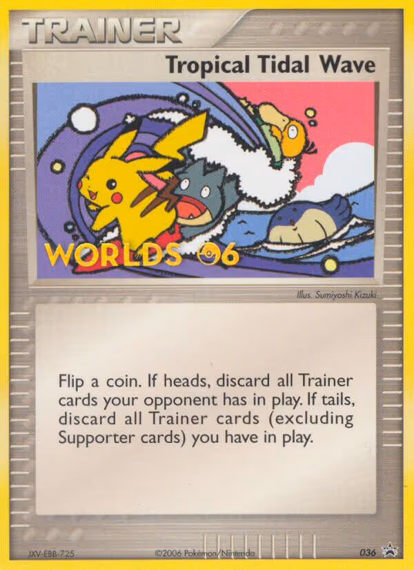 Tropical Tidal Wave 36/40 Pokemon card