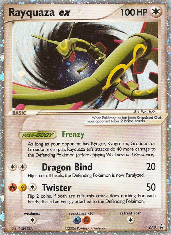 Rayquaza ex 39/40 Pokemon card