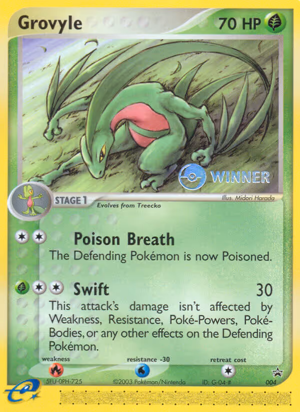 Grovyle 4/40 Pokemon card