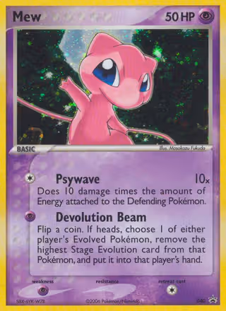 Mew 40/40 Pokemon card