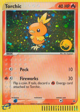 Torchic 6/40 Pokemon card