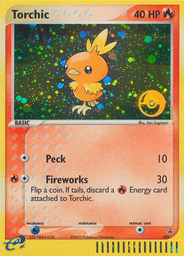 Torchic 6/40 Pokemon card