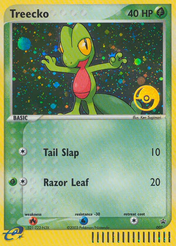 Treecko 7/40 Pokemon card