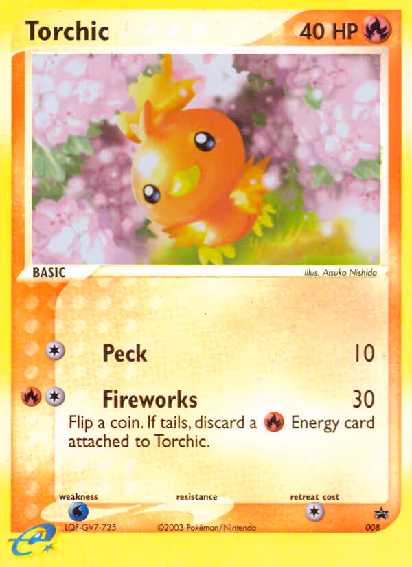 Torchic 8/40 Pokemon card