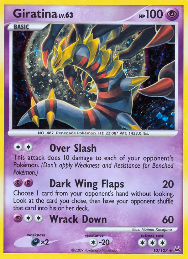 Giratina 10/127 Pokemon card