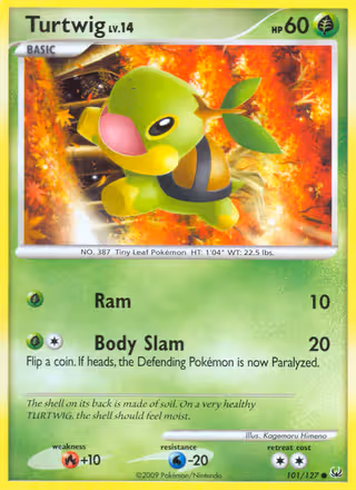 Turtwig 101/127 Pokemon card
