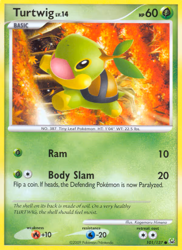 Turtwig 101/127 Pokemon card