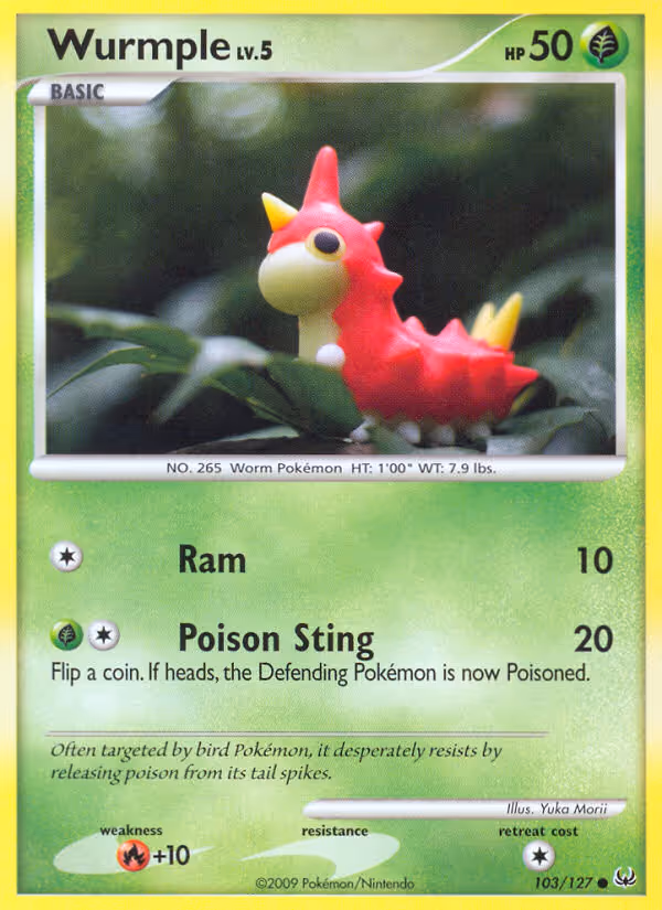 Wurmple 103/127 Pokemon card