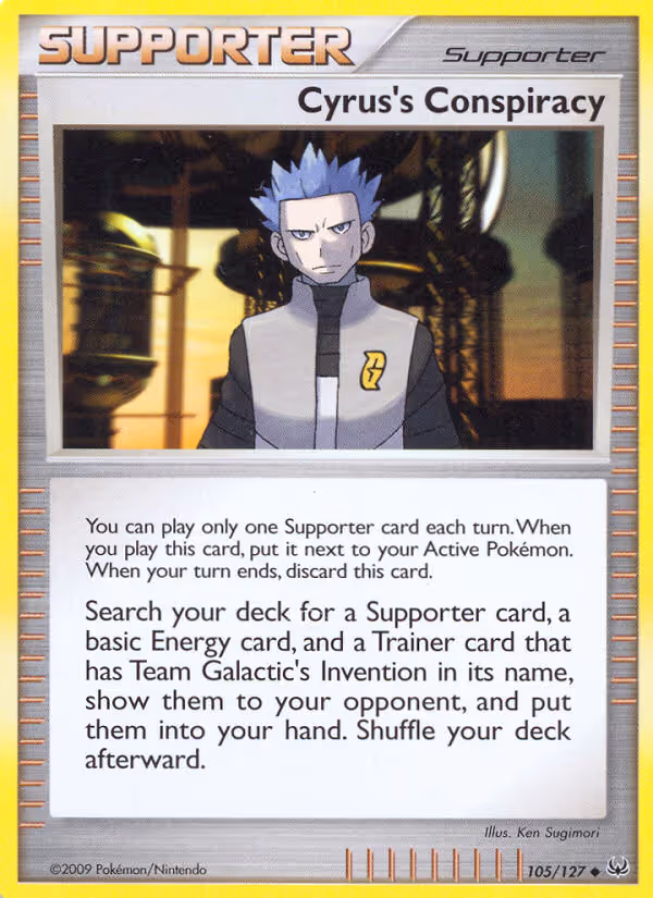 Cyrus's Conspiracy 105/127 Pokemon card