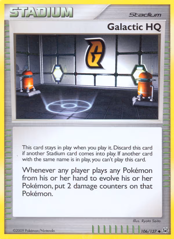 Galactic HQ 106/127 Pokemon card