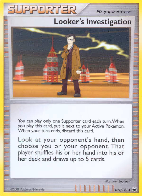 Looker's Investigation 109/127 Pokemon card