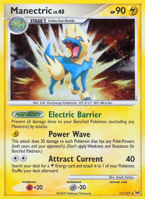 Manectric 11/127 Pokemon card