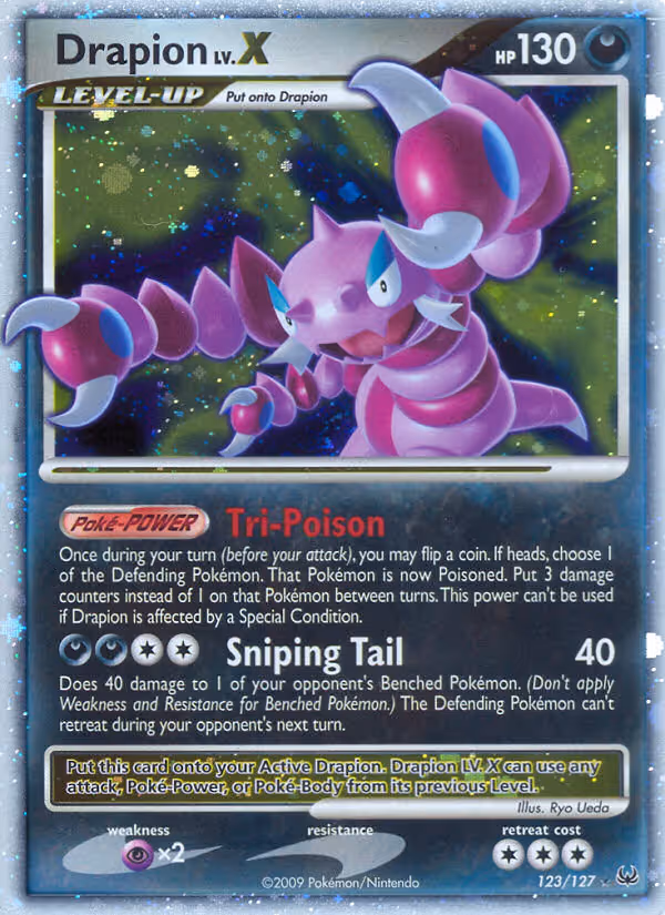 Drapion 123/127 Pokemon card