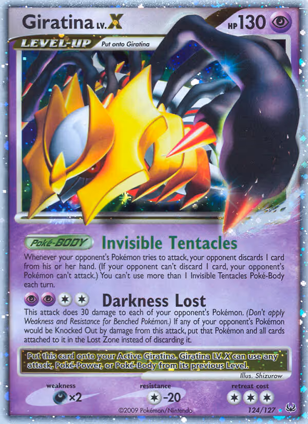 Giratina 124/127 Pokemon card