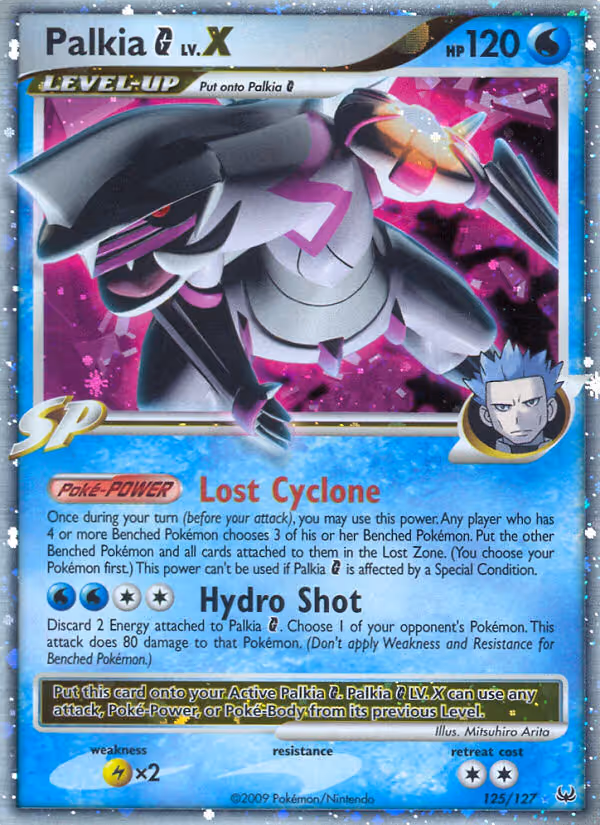 Palkia G 125/127 Pokemon card