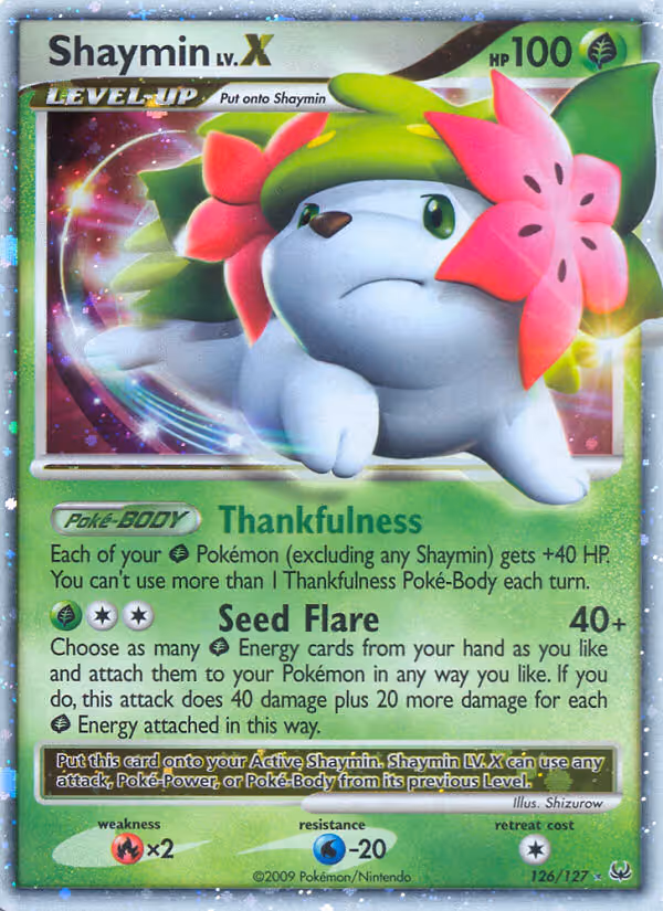 Shaymin 126/127 Pokemon card