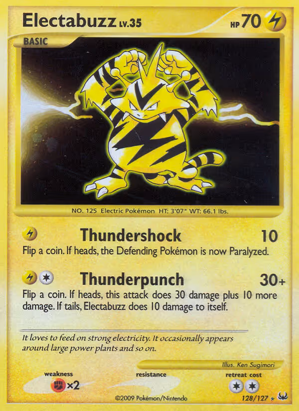 Electabuzz 128/127 Pokemon card