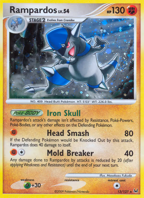 Rampardos 13/127 Pokemon card