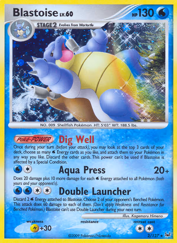 Blastoise 2/127 Pokemon card