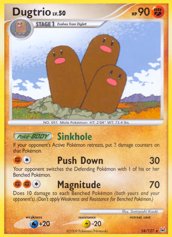 Dugtrio 24/127 Pokemon card