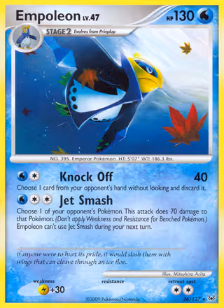 Empoleon 26/127 Pokemon card